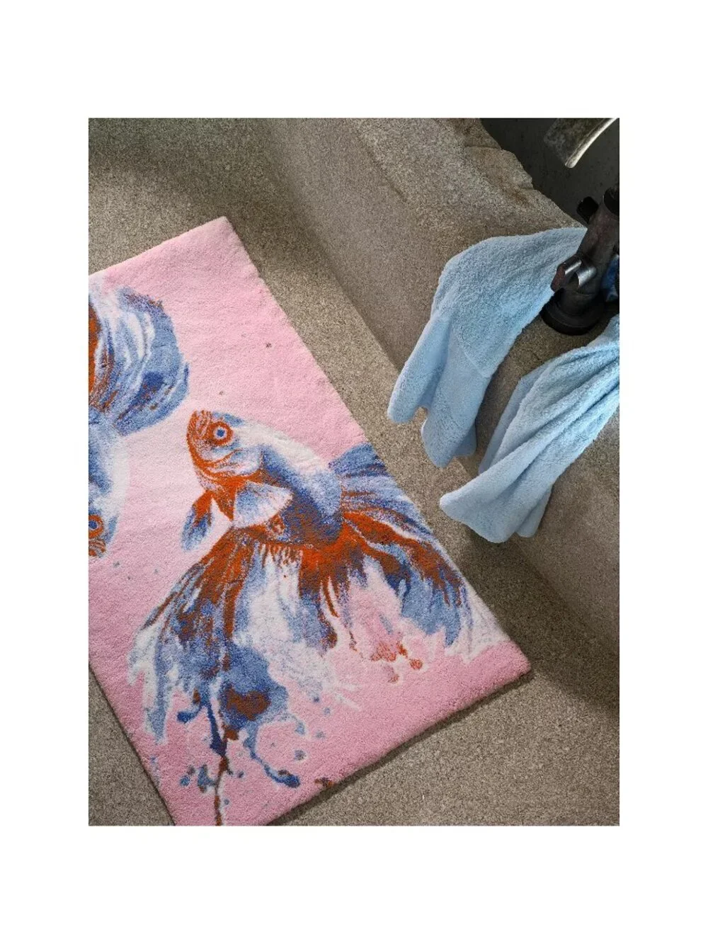 NWT Abyss Fish Bath Rug Pink Size 27x47